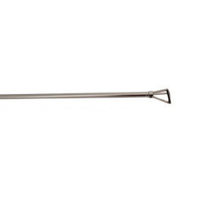 Barre de vitrage extensible embout triangle nickel givré 60 à 100 cm