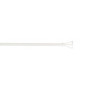 Barre de vitrage extensible embout triangle blanc mat 40 à 60 cm