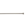 Barre de vitrage extensible embout bouton nickel givré 40 à 60 cm