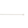 Barre de vitrage extensible embout bouton blanc mat 60 à 100 cm