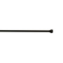 Barre de vitrage extensible embout bouton noir mat 60 à 100 cm