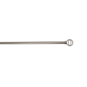 Barre de vitrage extensible embout visio nickel givré 60 à 100 cm