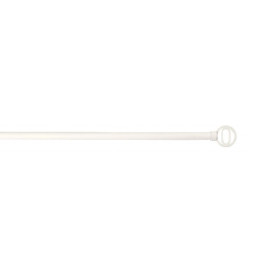 Barre de vitrage extensible embout visio blanc mat 60 à 100 cm