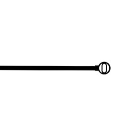 Barre de vitrage extensible embout visio noir mat 40 à 60 cm