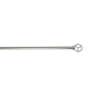 Barre de vitrage extensible embout cube nickel givré 60 à 100 cm