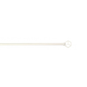 Barre de vitrage extensible embout cube blanc mat 40 à 60 cm