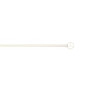 Barre de vitrage extensible embout cube blanc mat 60 à 100 cm