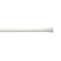 Barre de vitrage extensible embout pommeau strié blanc 70 à 110 cm
