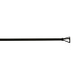 Barre de vitrage extensible embout triangle noir mat 40 à 70 cm