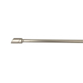 Barre de vitrage extensible embout cylindre nickel givré 40 à 70 cm