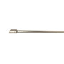 Barre de vitrage extensible embout cylindre nickel givré 70 à 120 cm