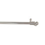 Tringle à pression extensible sans perçage embout boule nickel brossé 80 à 120 cm