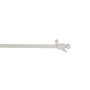Tringle à pression extensible sans perçage embout boule blanc mat 50 à 80 cm