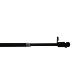 Tringle à pression extensible sans perçage embout boule noir mat 50 à 80 cm