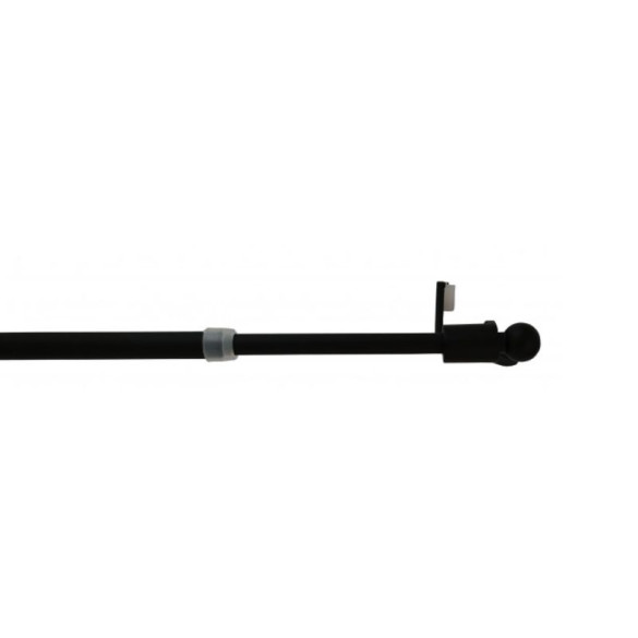 Tringle à pression extensible sans perçage embout boule noir mat 50 à 80 cm