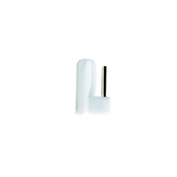 Support adhésif barre de vitrage blanc, lot de 4