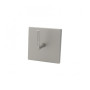 Support adhésif carré barre de vitrage nickel givré, lot de 2