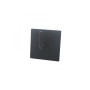 Support adhésif carré barre de vitrage noir mat, lot de 2