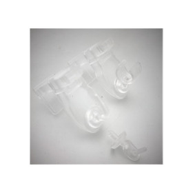 Support auto-serrant pour vitrage et store bateau transparent, lot de 2