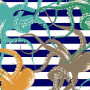 Tissu velours Poulpe 3 Zéphyr & Co
