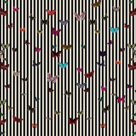 Tissu velours Envolée de papillon 3 Zéphyr & Co