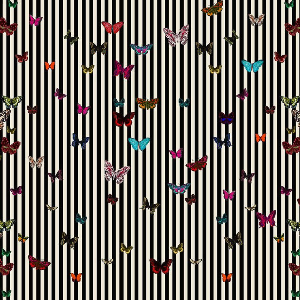 Tissu velours Envolée de papillon 3 Zéphyr & Co
