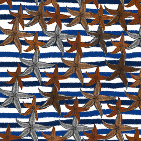Tissu velours Étoile de mer 1 Zéphyr & Co