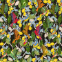 Tissu velours Lemonbird 2 Zéphyr & Co