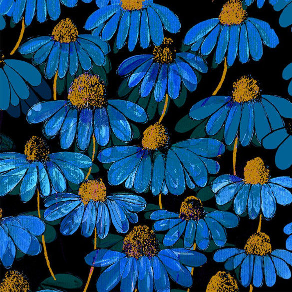 Tissu velours Marguerite 2 Zéphyr & Co