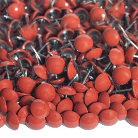 1000 clous tapissier prestige rouge corail Ø11 mm