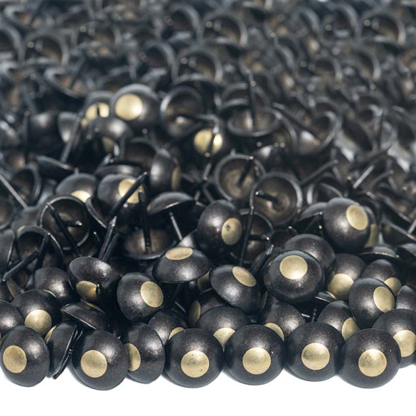 1000 Clous tapissier FAM Bronze Renaissance Perle Fer 14 mm