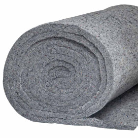 Ouate épaisse grise 600gr/m² 120cm - 10m