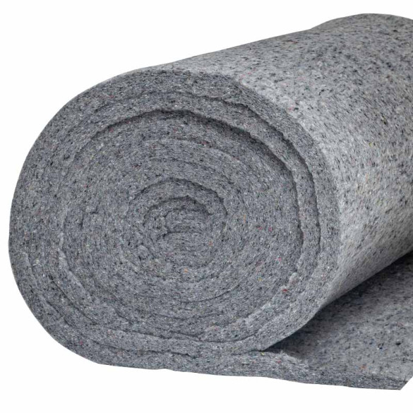 Ouate épaisse grise 600gr/m² 120cm - 10m