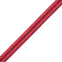 Double passepoil 8 mm bordeaux et noir 4301-246 PIDF