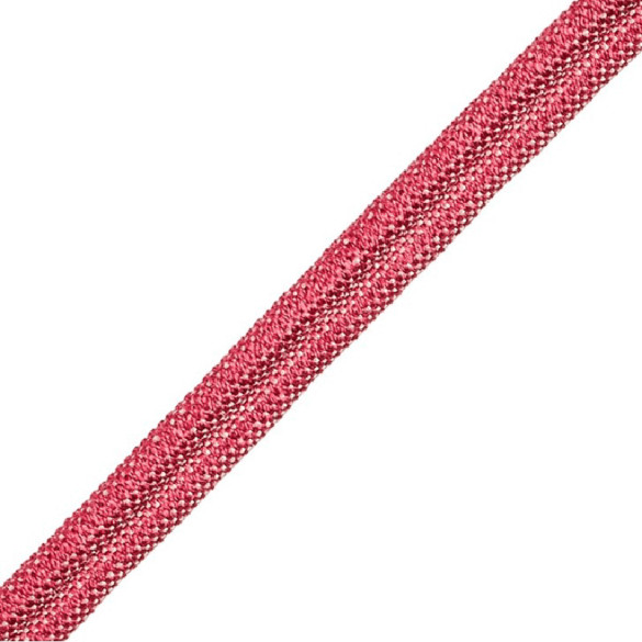 Double passepoil 8 mm cerise et grège 4301-244 PIDF