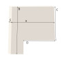 Mousse Polyéther 28 kg sur mesure en L - Épaisseur personnalisée
