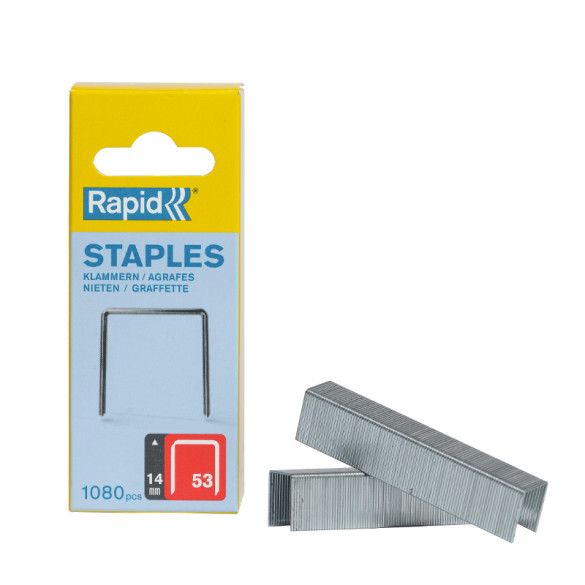 Boite de 1080 agrafes Rapid 53 galvanisées 14 mm
