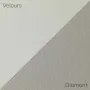 Ciel de toit velours gris clair, largeur 150 cm, au mètre