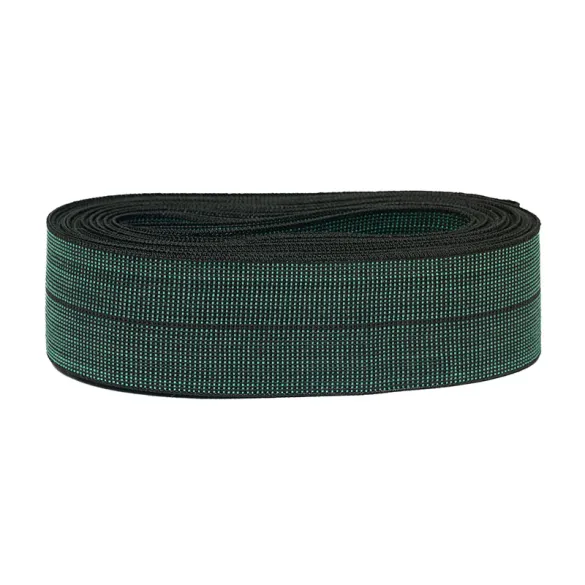 Sangle élastique GW1 verte 70 mm - 10 mètres