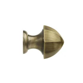 Embout pommeau diamant Ø28 mm laiton vieilli