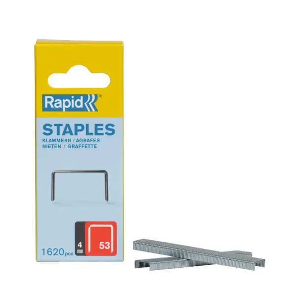 Boite de 1620 agrafes Rapid 53 galvanisées 4 mm