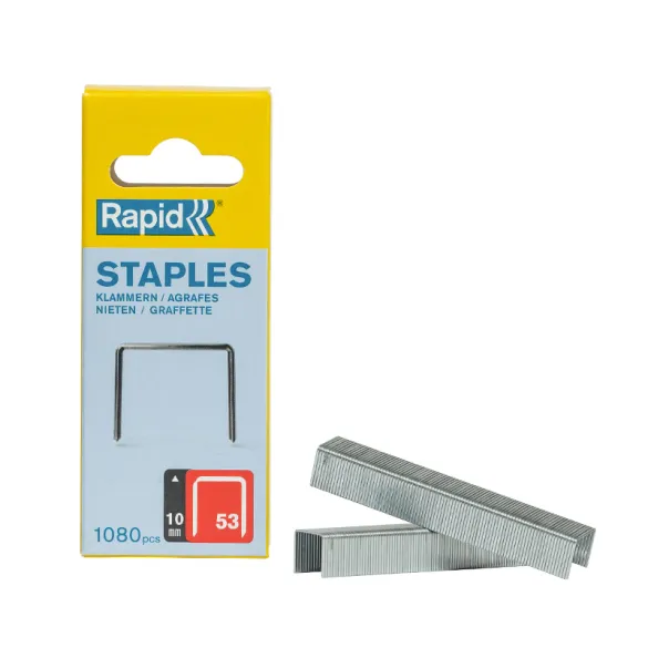 Boite de 1080 agrafes Rapid 53 galvanisées 10 mm
