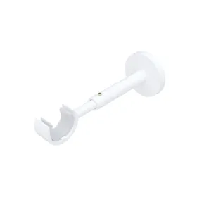 Support extensible mur et plafond Ø20 mm Blanc Mat 110-160 mm lot de 2
