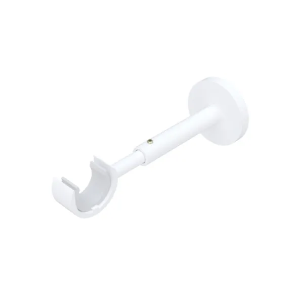 Support extensible mur et plafond Ø20 mm Blanc Mat 110-160 mm lot de 2