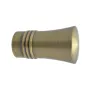 Embout pommeau strié Ø20 mm Bronze, lot de 2