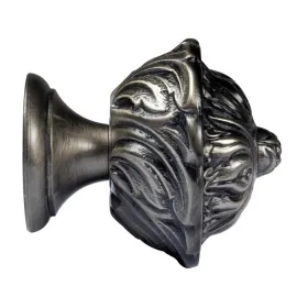 Embout Louis XV Ø28 mm étain vieilli