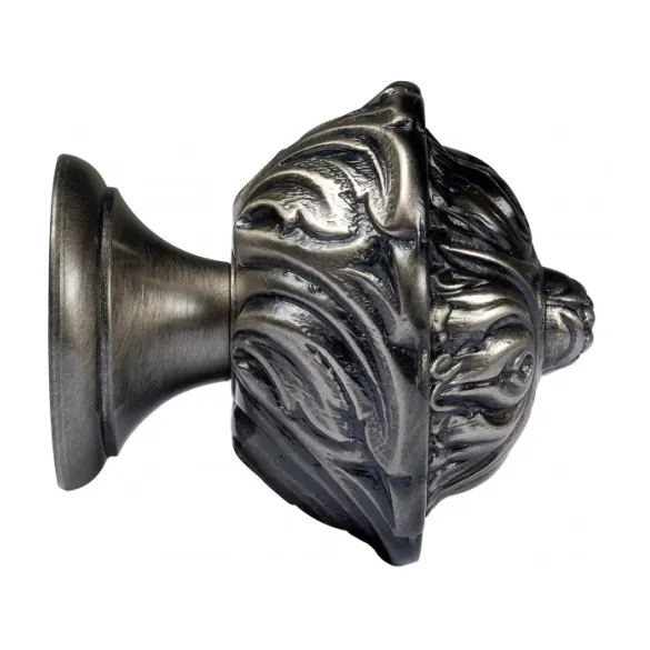 Embout Louis XV Ø28 mm étain vieilli