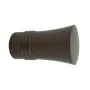 Embout pommeau strié Ø20 mm antic bronze, lot de 2