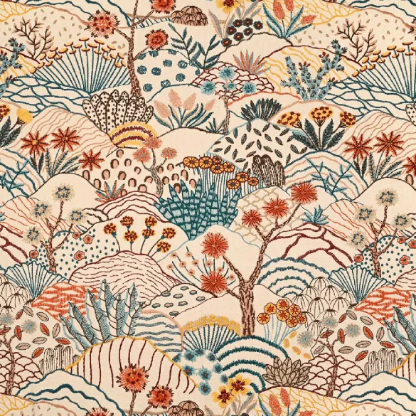 Tissu floral rideau Colca Tropiques Casal