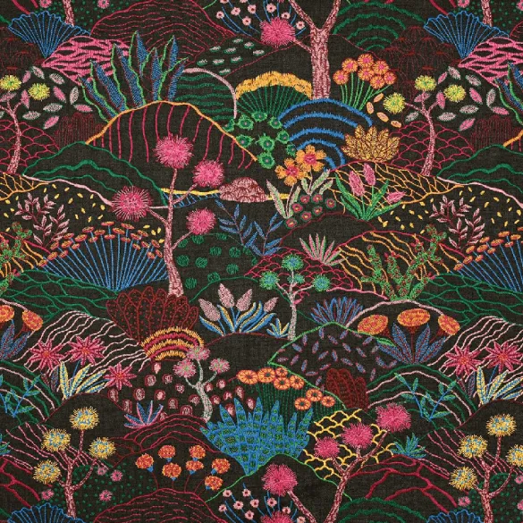 Tissu floral rideau Colca Paradis Casal
